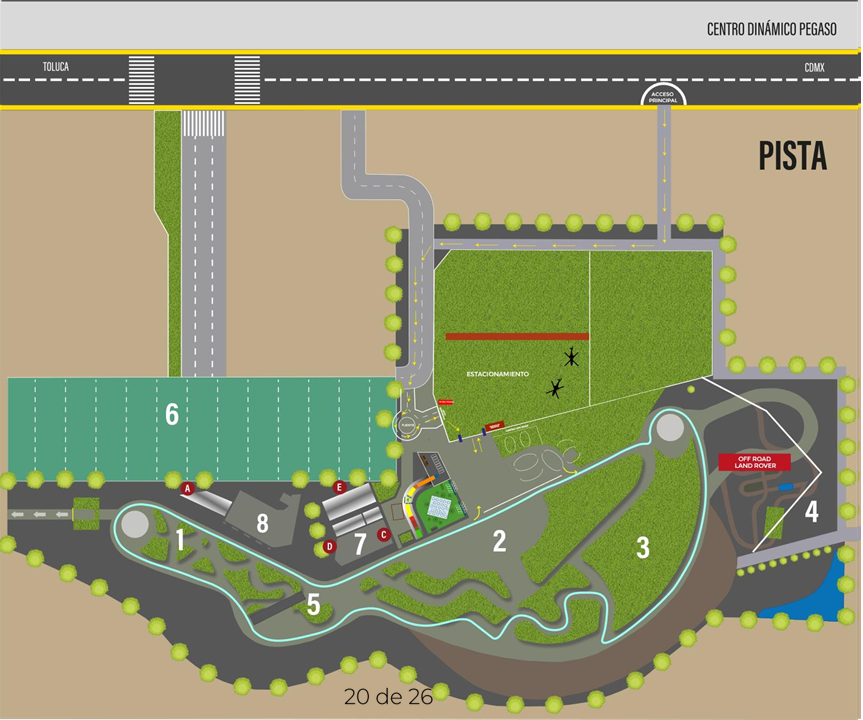 Layout de la zona de exhibición